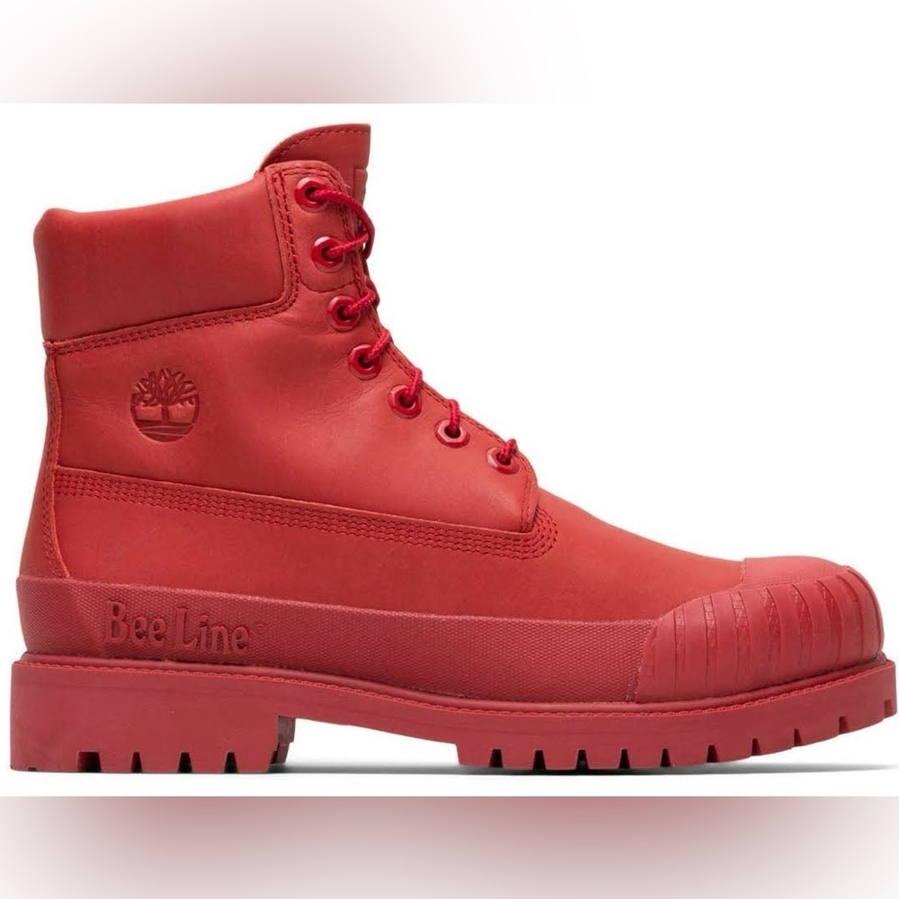 NWT Timberland Heritage 6 Inch Waterproof Nubuck Red Beeline Boots , brand NEW